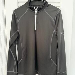 Puma black quarter zip active jacket